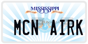 MCNAIRK  license plate in MS