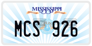 MCS926  license plate in MS