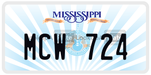MCW724  license plate in MS