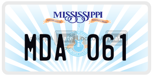 MDA061  license plate in MS