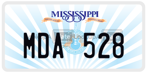 MDA528  license plate in MS