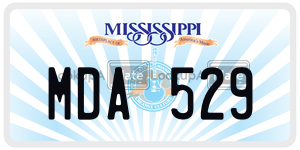 MDA529  license plate in MS