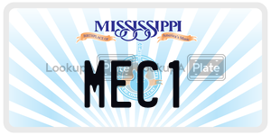 MEC1  license plate in MS