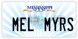 MELMYRS  license plate in MS
