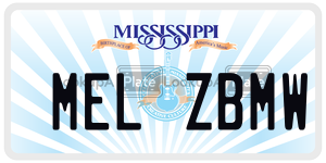 MELZBMW  license plate in MS