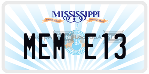 MEME13  license plate in MS
