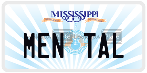 MENTAL  license plate in MS