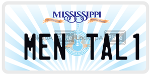 MENTAL1  license plate in MS