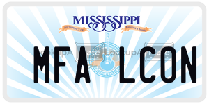 MFALCON  license plate in MS