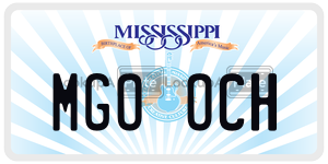 MGOOCH  license plate in MS