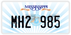 MH2985  license plate in MS