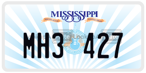 MH3427  license plate in MS