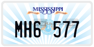 MH6577  license plate in MS