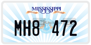 MH8472  license plate in MS