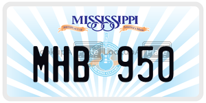 MHB950  license plate in MS