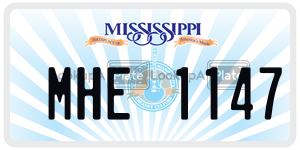 MHE1147  license plate in MS