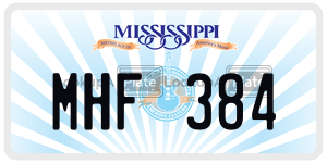 MHF384  license plate in MS