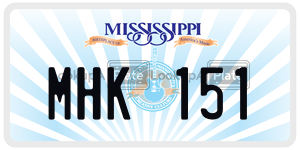 MHK151  license plate in MS