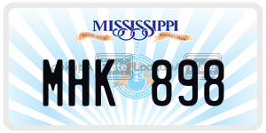 MHK898  license plate in MS