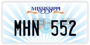MHN552  license plate in MS