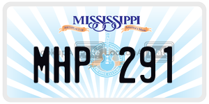 MHP291  license plate in MS