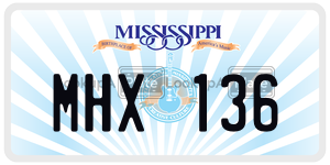 MHX136  license plate in MS