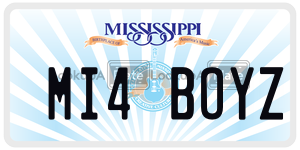 MI4BOYZ  license plate in MS