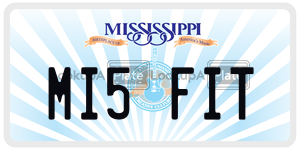 MI5FIT  license plate in MS