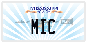 MIC  license plate in MS