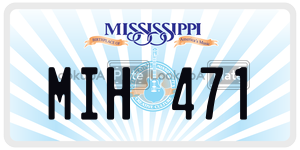 MIH471  license plate in MS