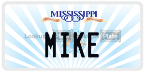 MIKE  license plate in MS