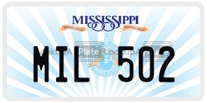 MIL502  license plate in MS