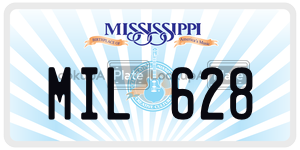 MIL628  license plate in MS