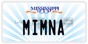 MIMNA  license plate in MS