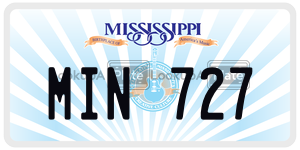 MIN727  license plate in MS