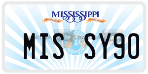 MISSY9O  license plate in MS