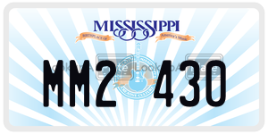 MM2430  license plate in MS