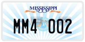 MM4002  license plate in MS
