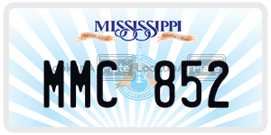 MMC852  license plate in MS