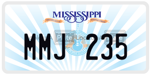 MMJ235  license plate in MS