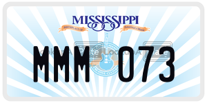 MMM073  license plate in MS