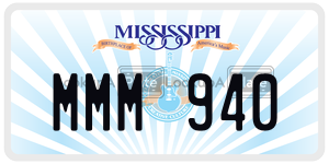MMM940  license plate in MS
