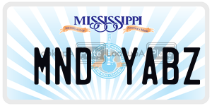 MNDYABZ  license plate in MS