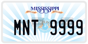 MNT9999  license plate in MS