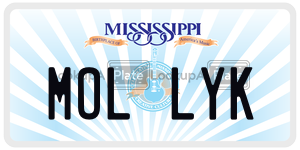 MOLLYK  license plate in MS