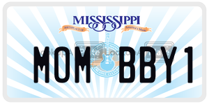 MOMBBY1  license plate in MS