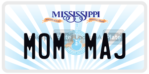 MOMMAJ  license plate in MS