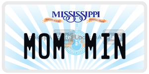 MOMMIN  license plate in MS
