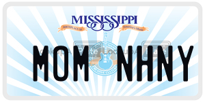 MOMNHNY  license plate in MS