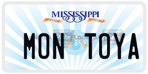 MONTOYA  license plate in MS